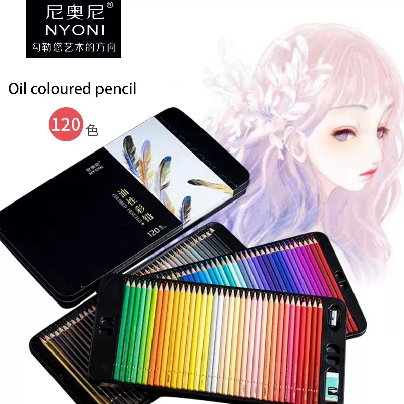 NYONI Oily Color Pencil 24364872120 Colors