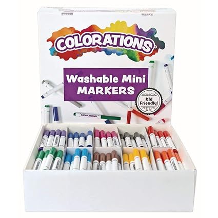 Colorations Washable Mini Markers, 200 Markers