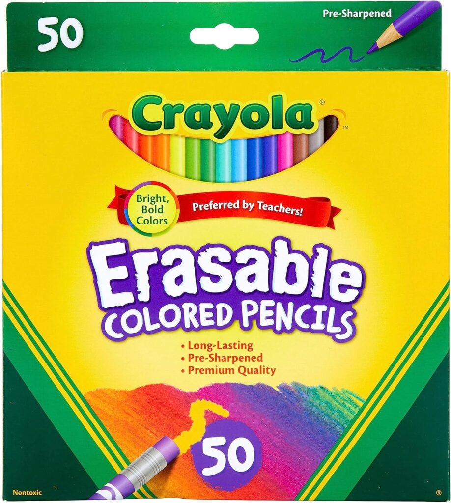 Crayola Erasable Colored Pencils (50ct)