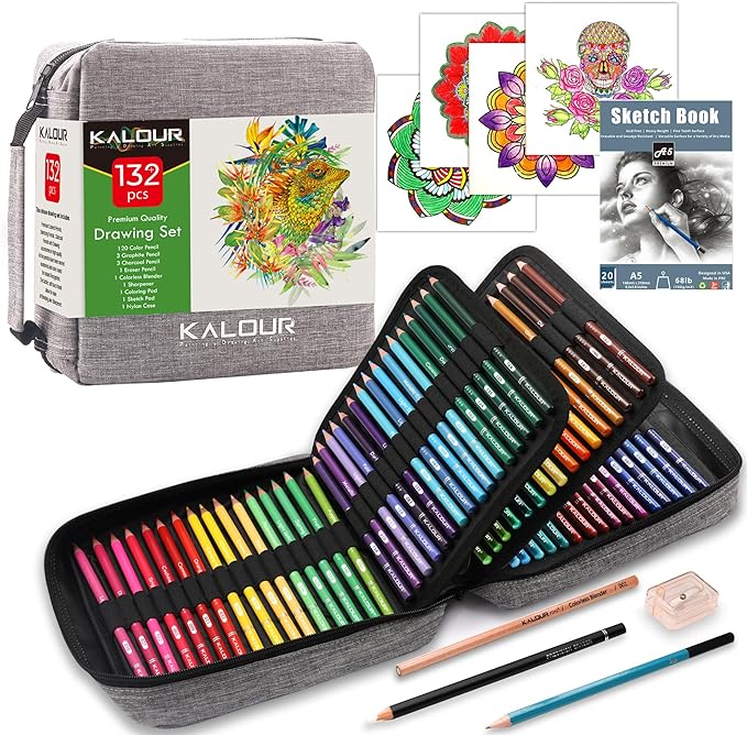 KALOUR 132 Colored Pencils Set