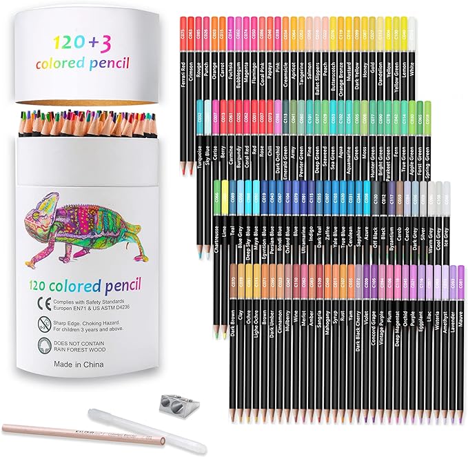 KALOUR Premium Colored Pencils,Set of 120 Colors