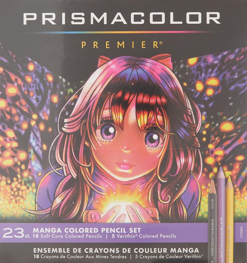 Prismacolor Premier Colored Pencils, Manga Colors, Adult Coloring, 23 Pack