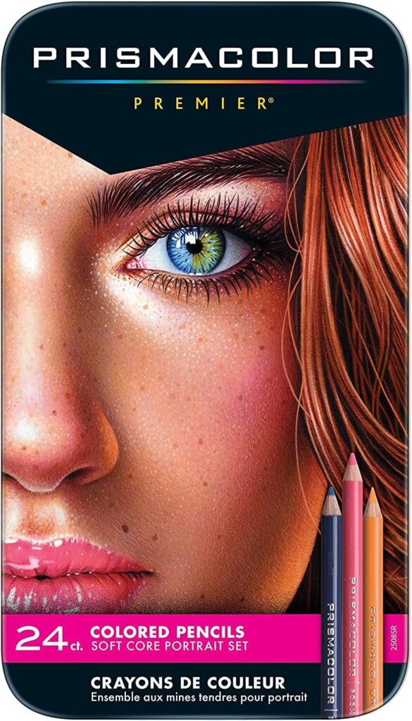 Prismacolor Premier Colored Pencils, Portrait Set, Soft Core, Adult Coloring, 24 Pack
