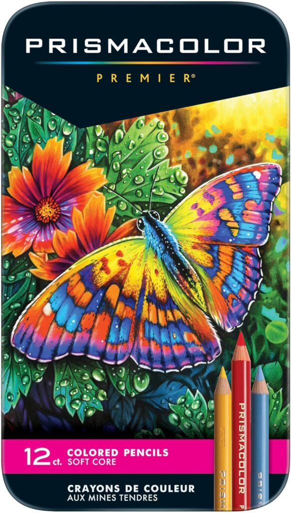 Prismacolor Premier Colored Pencils, Soft Core, Adult Coloring, 12 Pack