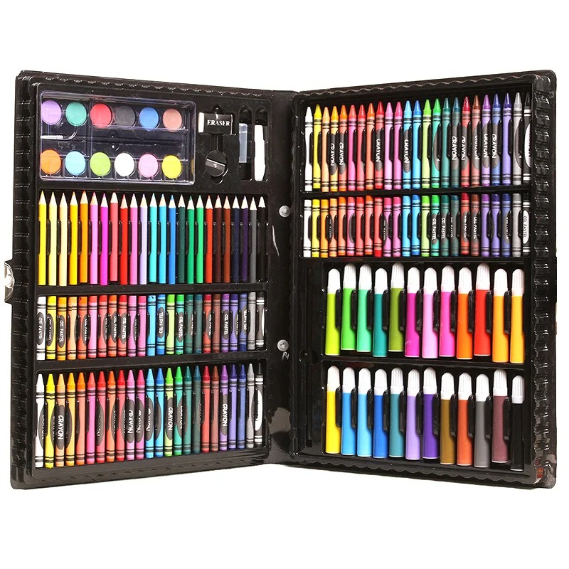 1 Set Color Drawing Painting Art Colored Pencils Box For Children