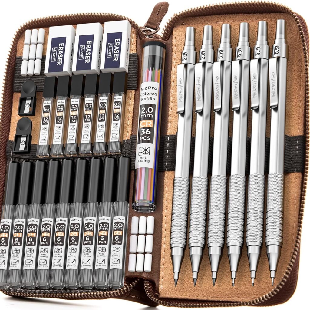 Nicpro 30PCS Art Mechanical Pencils Set