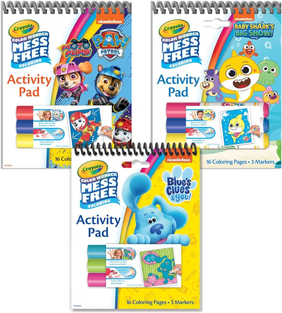 CRAYOLA COLOR WONDER SET COLORING BOOK.
