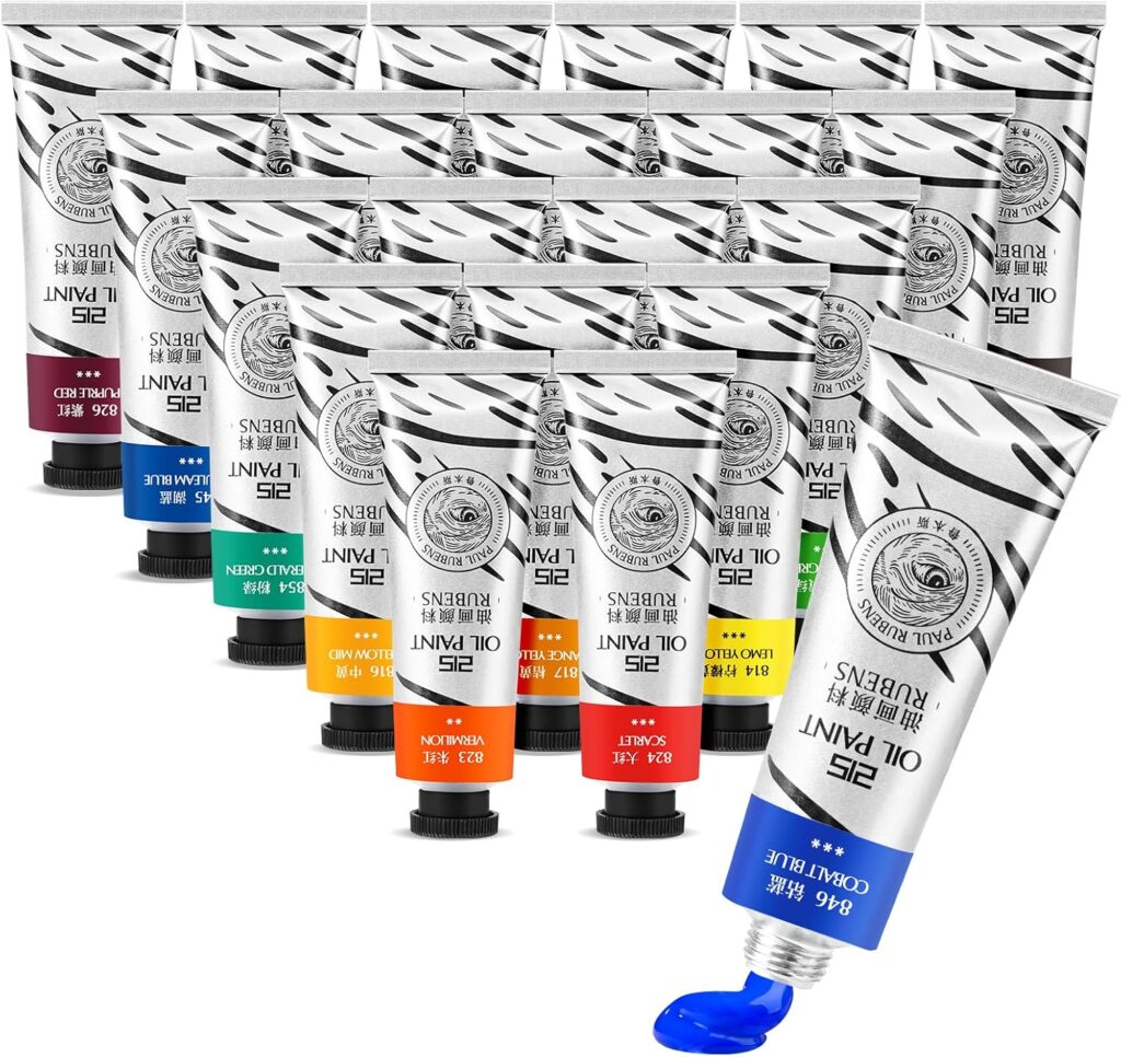 Paul Rubens Professional Oil Paint Set – 20 Vivid Colors x 50ml Tubes