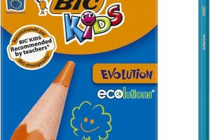 BIC Kids Evolution - 12 coloured pencils with tin Assorted color